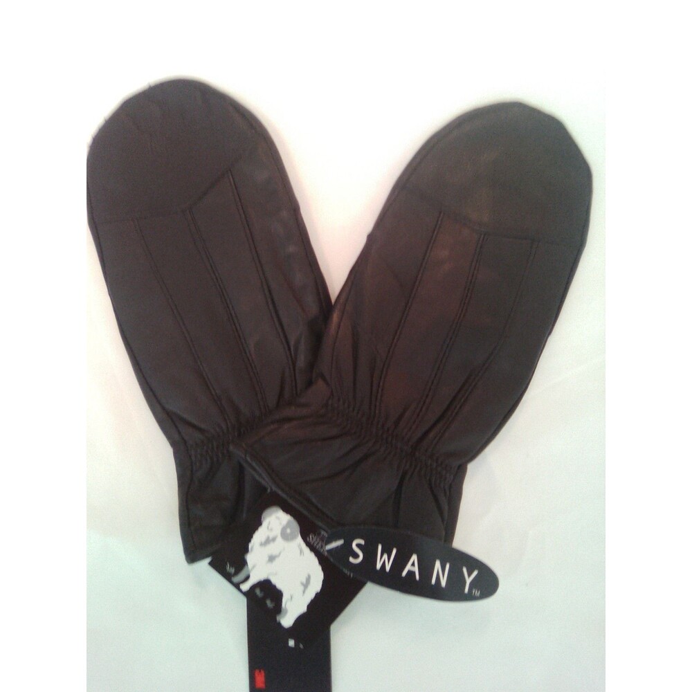 Swany Unisex Sheepskin Leather Mittens 3M  Thinsulate Gloves New with Tags  Med.